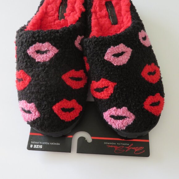 Marilyn Monroe memory foam flip flop slippers, 💋 print - Picture 3 of 6
